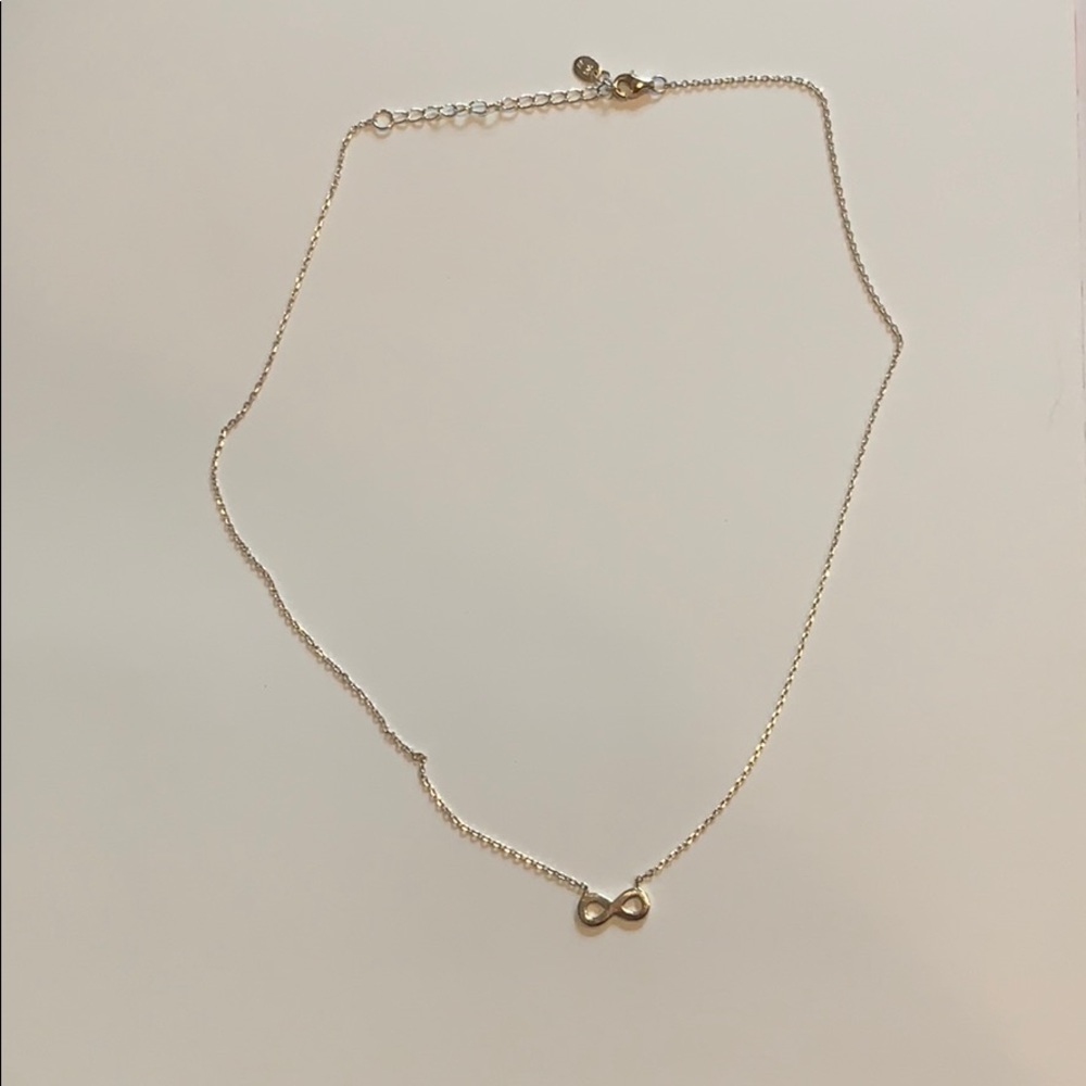 simple infinity sign necklace